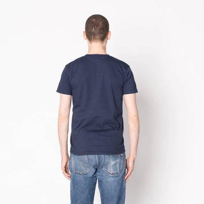 Pocket Tee Origami Poplin - Navy
