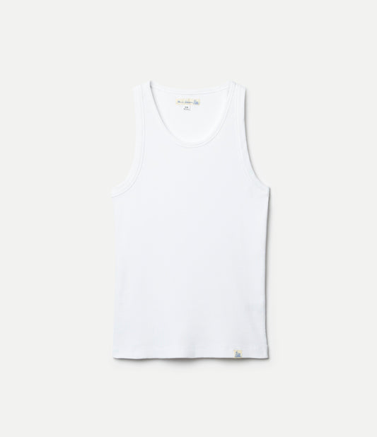 RIBTANK01.01 Men's White