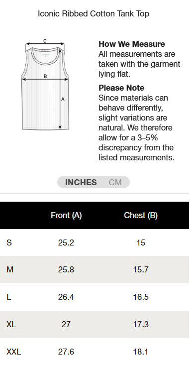 RIBTANK01.01 Men's White