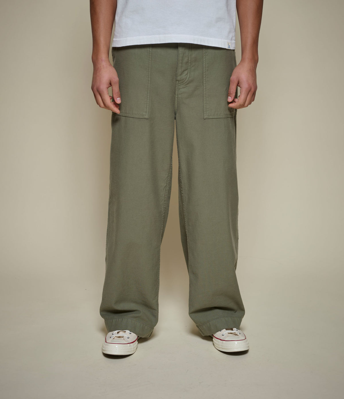 SENDO01SC.40 Weave Canvas Fatigue Pants Army