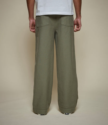 SENDO01SC.40 Weave Canvas Fatigue Pants Army