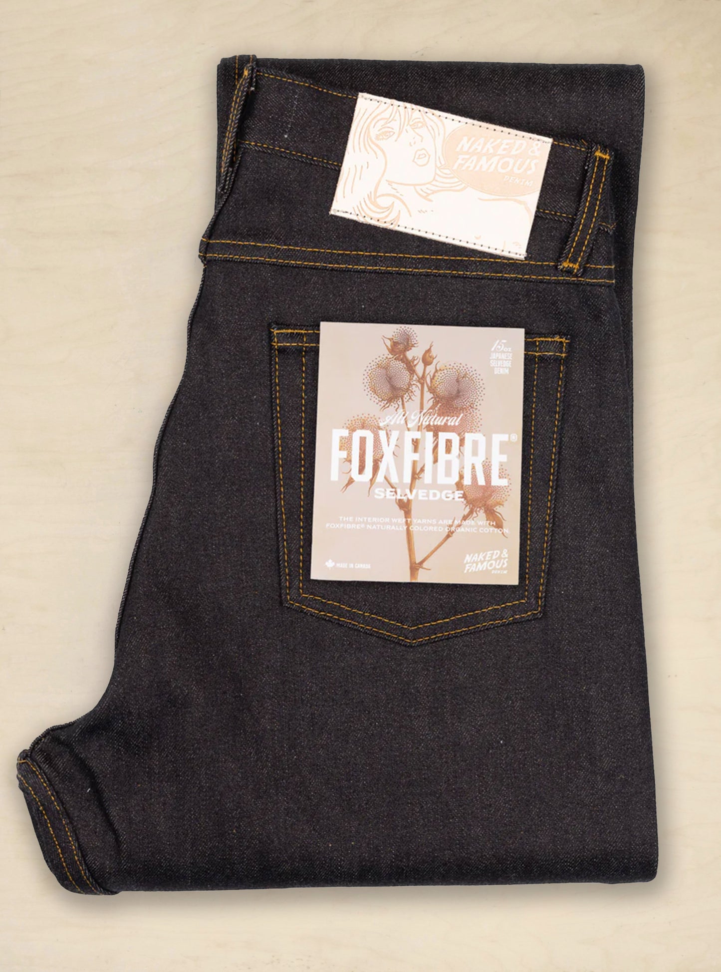 True Guy All Natural Foxfibre Selvedge Indigo