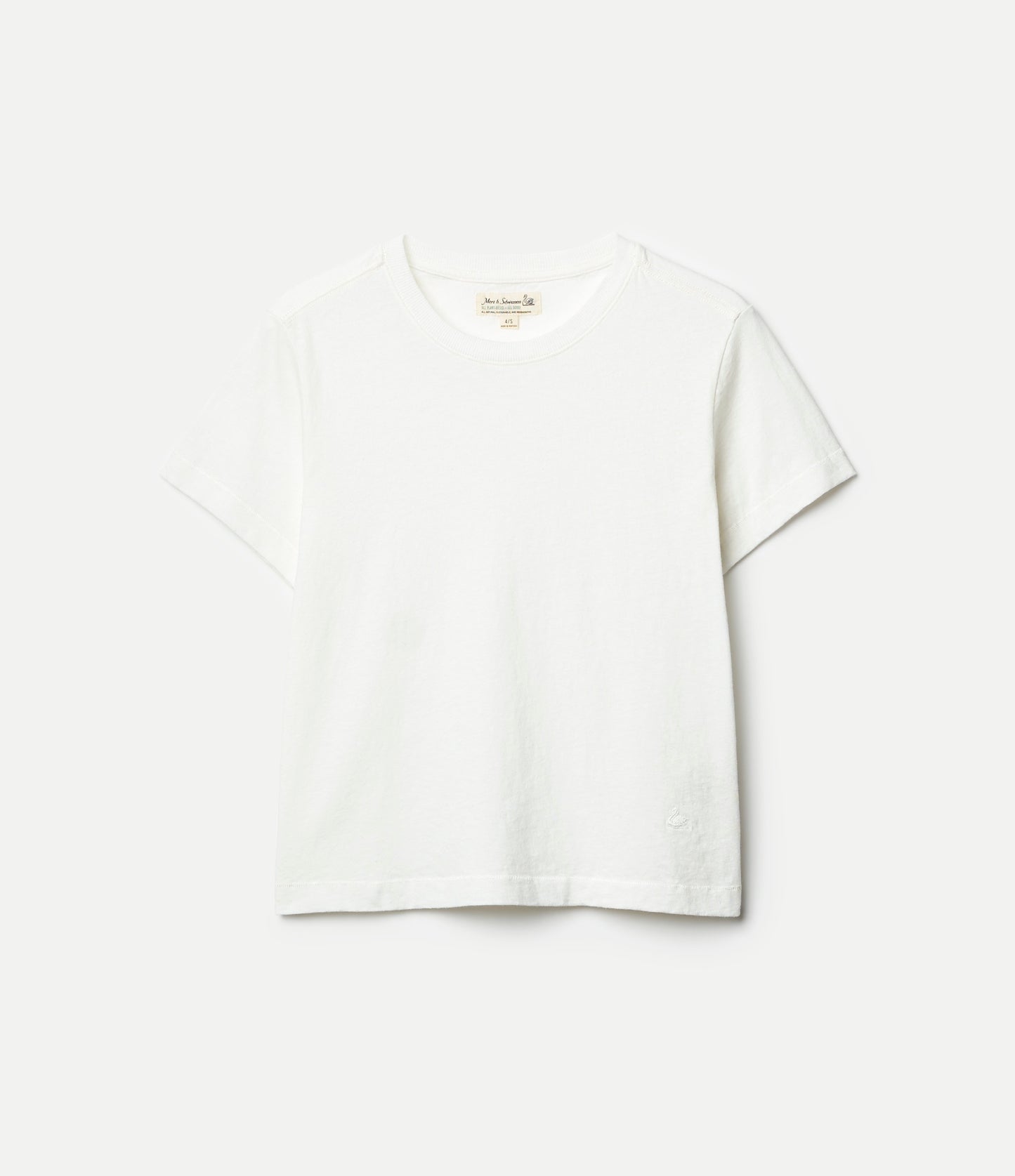WHPT02C.01 Women’s Cropped T-Shirt White