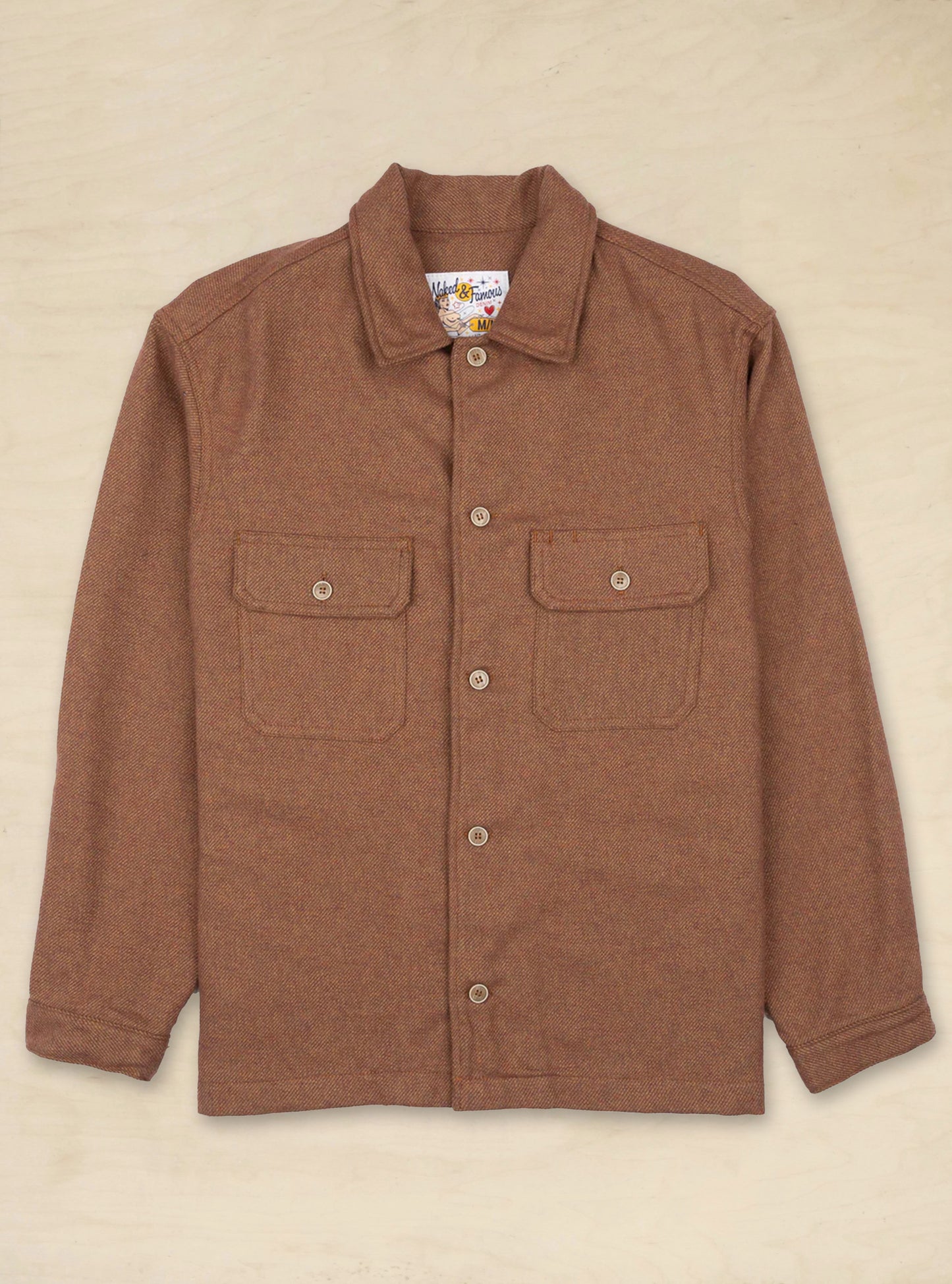 Over Shirt Triple Yarn Brushed Flannel Desert Sunset