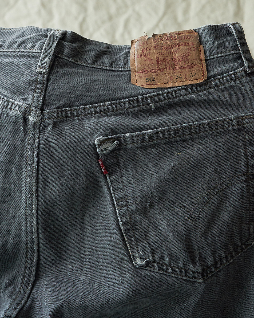 Levi s 501 Washed Black 32 Waist Dallas Denim Repair