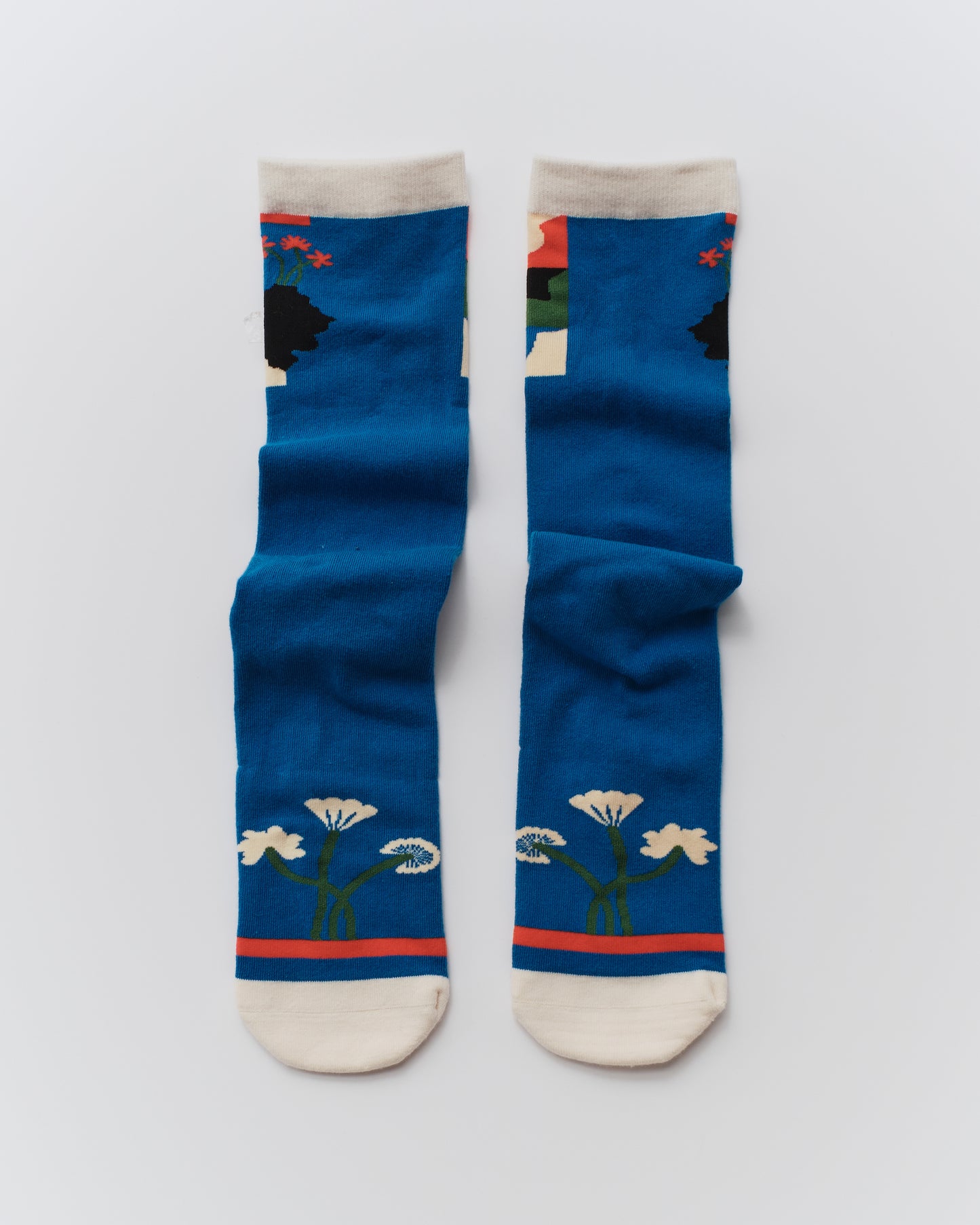 Silk Flowers Socks